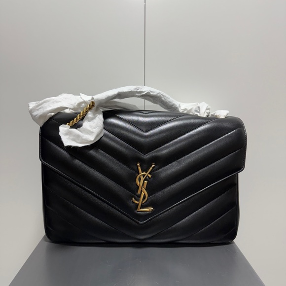Yves Saint Laurent Handbags - Yves Saint Laurent Black Quilted Leather Shoulder Bag